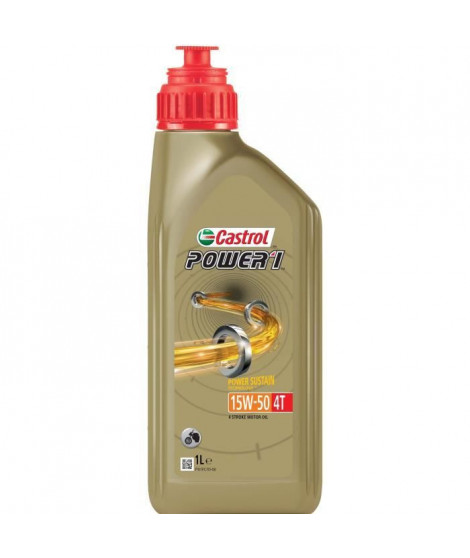 Huile moteur - CASTROL - Power1 4T 15W-50 - 1L