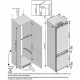 Réfrigérateur combiné BEKO BCNA275E3ZSN - Encastrable - 254 L (185+69) - L54 cm - NeoFrost Dual Cooling - Porte réversible - …