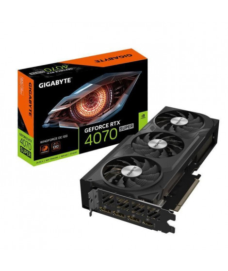 GIGABYTE - Carte Graphique - GeForce RTX 4070 SUPER WINDFORCE OC 12G