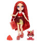Rainbow High Poupée Mannequin avec Kit de Slime et Animal de Compagnie - Ruby (Rouge) - Poupée Pailletée 28 cm avec Kit de Sl…
