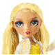 Rainbow High Poupée Mannequin avec Kit de Slime et Animal de Compagnie - Sunny (Jaune) - Poupée Pailletée 28 cm avec Kit de S…