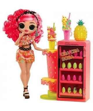 L.O.L. Surprise OMG Sweet Nails - Bar a ongles - Poupée mannequin Pinky Pops Fruit Shop - Theme Fruit - A partir de 4 ans
