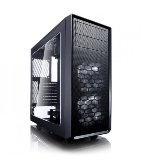 FRACTAL DESIGN BOITIER PC Focus G - Moyen Tour - Noir - Verre trempé - Format ATX (FD-CA-FOCUS-BK-W)