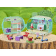 Peppa Pig, La caravane de Peppa avec 3 figurines et 6 accessoires, jouets préscolaires pour filles et garçons, a partir de 3 ans