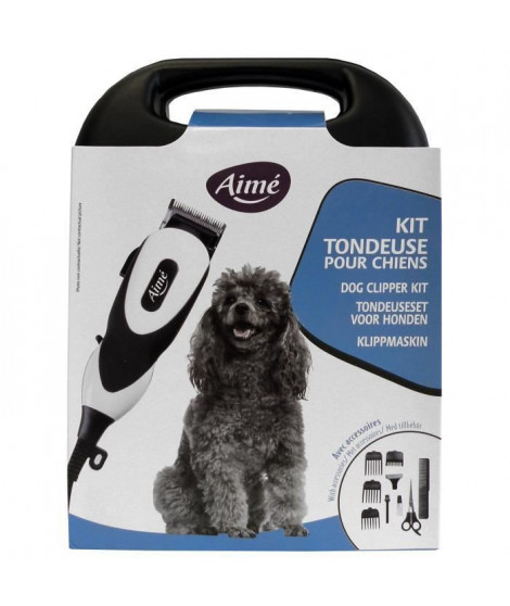 AIME Coffret Tondeuse électrique - 12 W - Pour chien