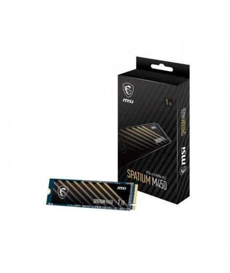 MSI - SPATIUM M450 - SSD interne - 1To - PCIe 4.0 NVMe M.2