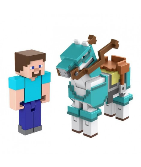 Assortiment Coffret Minecraft Créer-Un-Bloc - Figurines 8cm - 6 Ans Et + - MINECRAFT - GTT53 - modele aléatoire