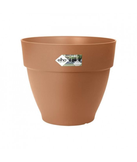 Elho Vibia Campana Bac a fleurs Rond 55 - Marron - Ø 55 x H 47 cm - extérieur - 100% recyclé