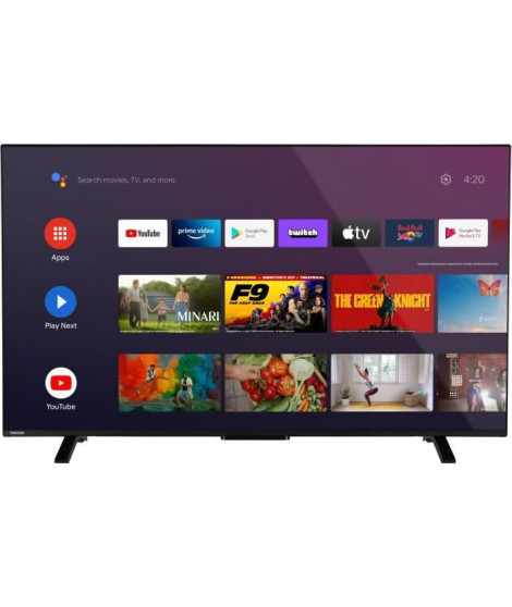 TV LED - TOSHIBA - 55UA2363DG - 55'' (140 cm) - 4K UHD 3840x2160 - Dolby Vision - Smart TV Android - 3xHDMI