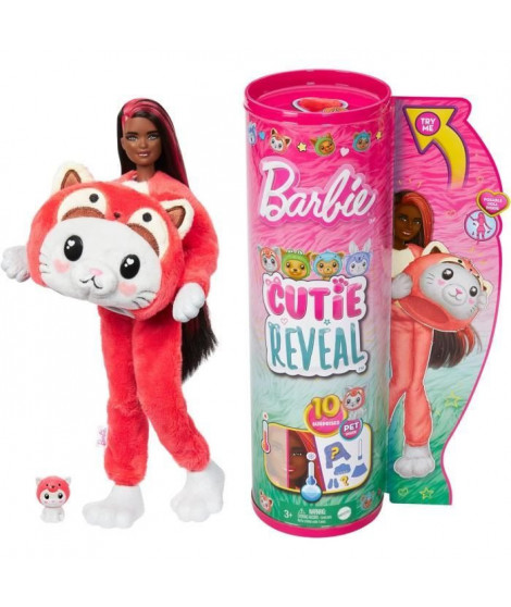 CUTIE REVEAL CHAT PANDA ROUX - BARBIE - HRK23