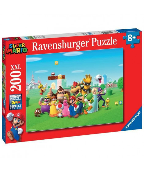 Ravensburger-SUPER MARIO-Puzzle 200 pieces XXL - Les aventures de Super Mario-4005556129935-A partir de 8 ans