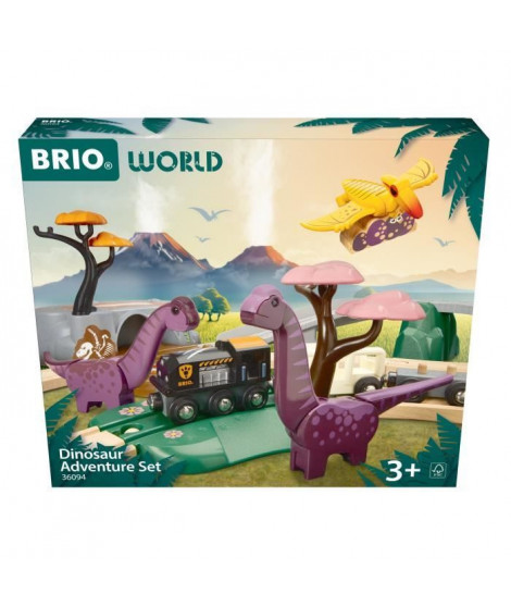 BRIO Circuit Aventure Dinosaure-7312350360943-A partir de 3 ans