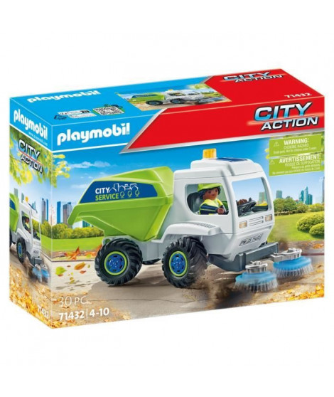 PLAYMOBIL 71432 Balayeuse de voirie - City Action - Des 4 ans