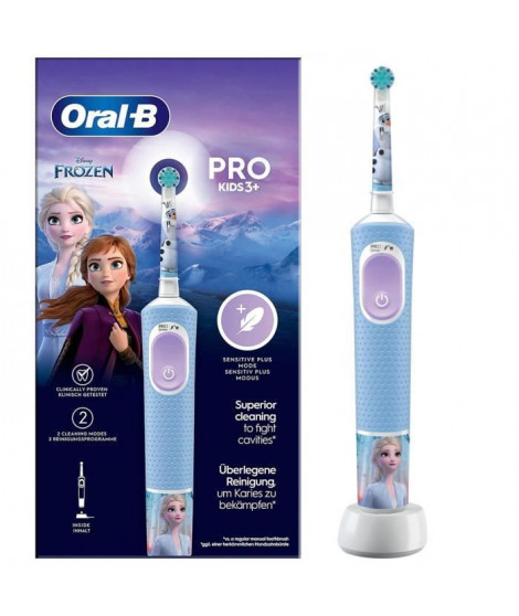 Brosse a Dents Électrique Oral-B Pro Kids 1 Manche La Reine Des Neiges, 1 Brossette , 3 Ans et Plus