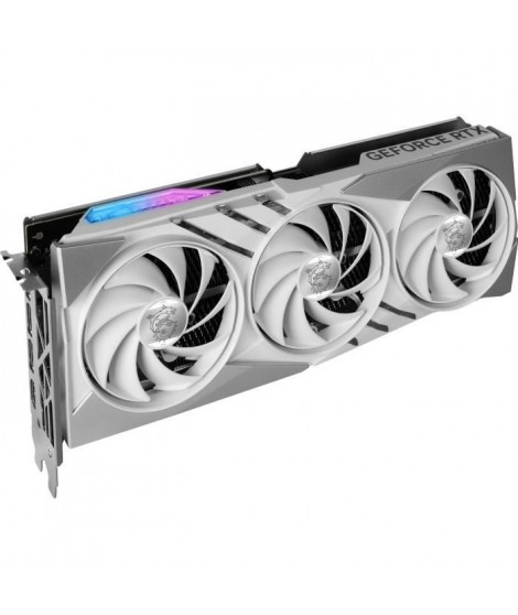 MSI - Carte graphique - NVIDIA GeForce RTX 4070 SUPER 12G GAMING X SLIM WHITE