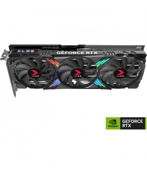 PNY - Carte graphique - GeForce RTX 4070 SUPER 12GB XLR8 Gaming VERTO EPIC-X RGB Overclocked Triple Fan DLSS 3