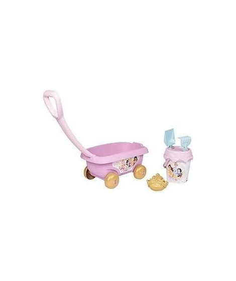 Smoby - Disney Princesses - Chariot de plage avec seau +accessoires -