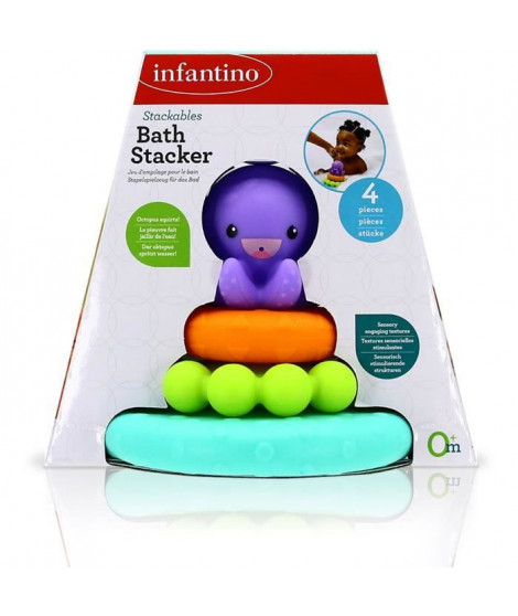 Jouet de bain - INFANTINO - Pyramide de bain pieuvre