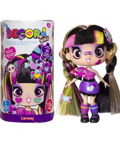 Poupée - LANSAY - 55103 - Decora Girlz - Minis Poupées Fashion a Personnaliser - Luna