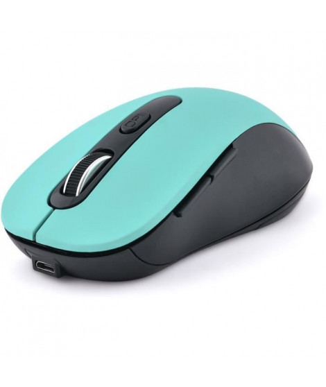 Souris sans fil - BLUESTORK - M-WL-OFF70-GREEN - Rechargeable - 800/1200/1600 DPI - 6 boutons - Vert menthe