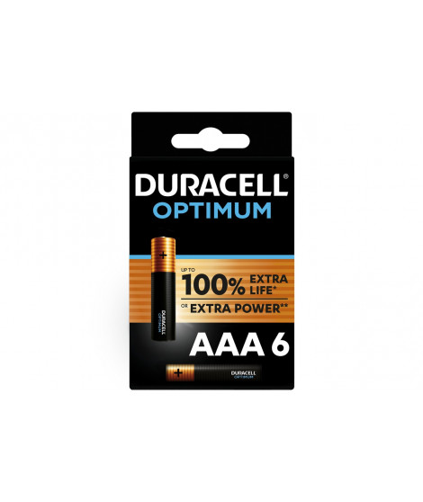 Piles Duracell Pack de 6 piles AAA Duracell Optimum