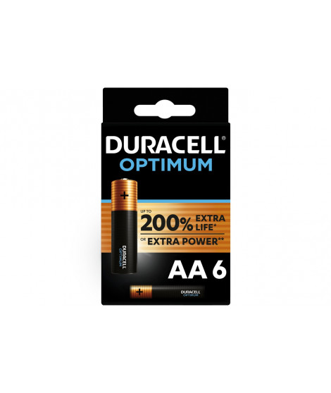 Piles Duracell Pack de 6 piles AA Duracell Optimum