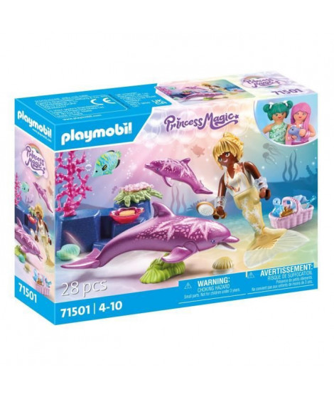 PLAYMOBIL 71501 Sirene avec dauphins