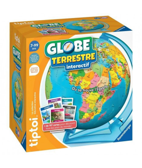 Ravensburger-tiptoi Globe terrestre interactif-4005556001910-A partir de 7 ans