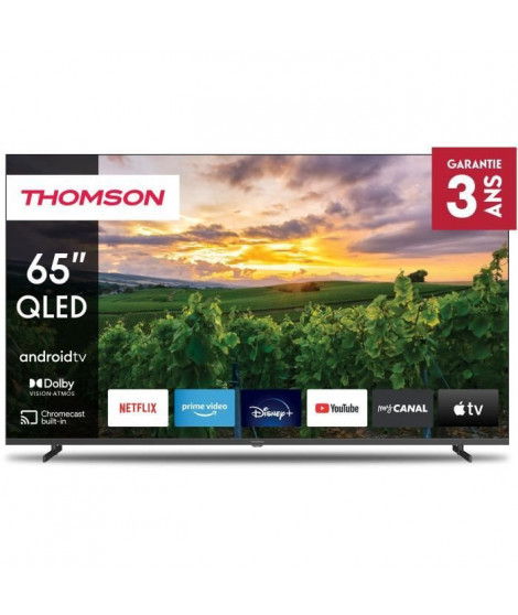 TV QLED - THOMSON - 65QA2S13 - 65'' (164 cm) - 4K UHD 3840x2160 - HDR - Smart TV Android - 4xHDMI