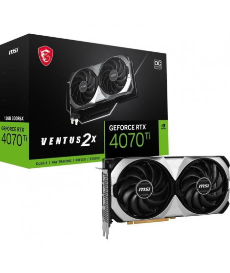 MSI - Carte graphique - RTX 4070TI VENTUS 2X 12G OC