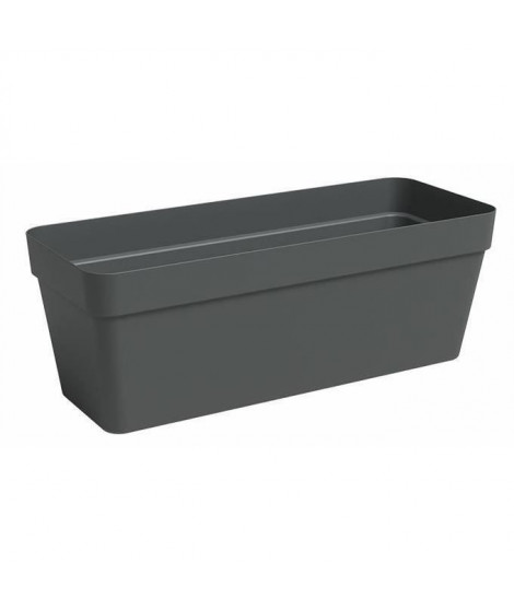 Jardiniere - Plastique - Anthracite - Rectangulaire - L49,9 x P20 x H18,1cm - ARTEVASI