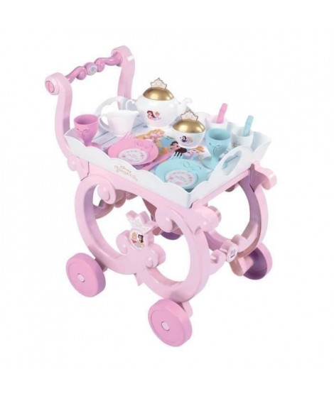 Desserte XL Disney Princess - Smoby - Mixte - Rose - 17 accessoires inclus - Enfant - Des 3 Ans