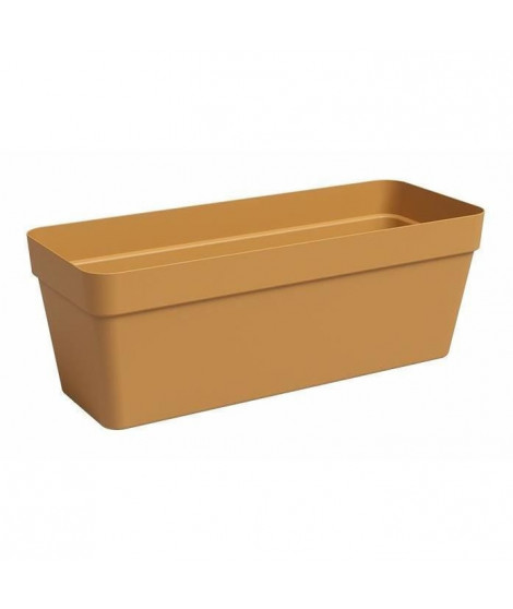 Jardiniere - Plastique - Jaune miel - Rectangulaire - L49,9 x P20 x H18,1cm - ARTEVASI