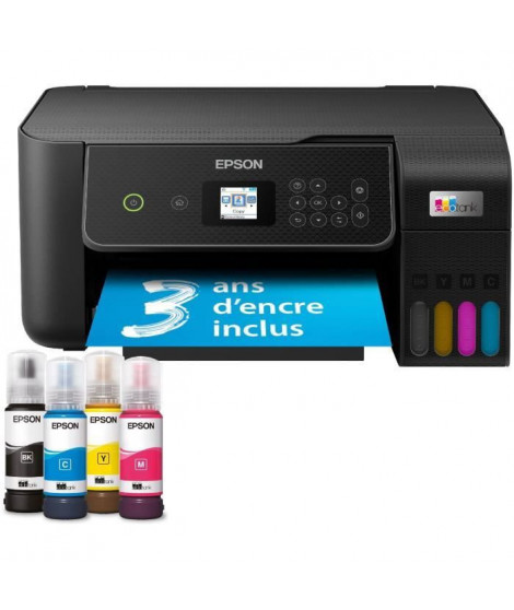 Imprimante multifonction A4 - EPSON - Ecotank ET-2870 - Wi-Fi - Réservoirs d'encre - 3 ans d'encre inclus