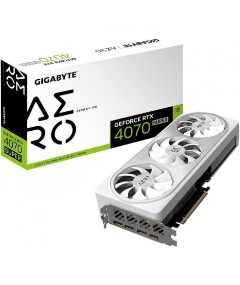 GIGABYTE - Carte Graphique - GeForce RTX 4070 SUPER AERO OC 12G