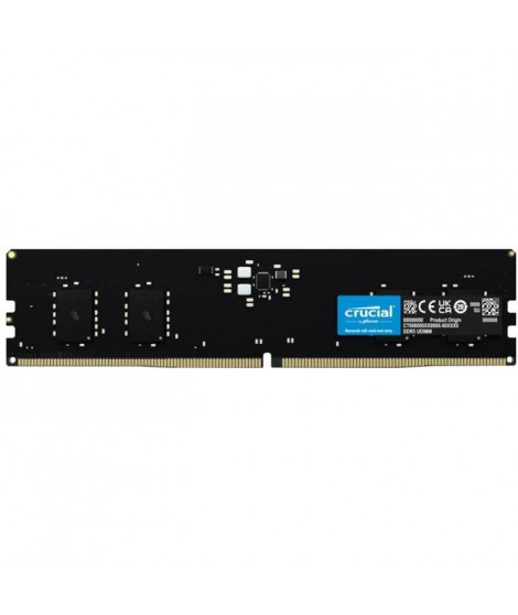 Mémoire RAM - CRUCIAL - DDR5-4800 UDIMM - 8 Go (CT8G48C40U5)