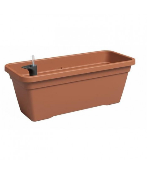 Jardiniere - Plastique - Terre cuite - Rectangulaire - L77,9 x P24 x H22cm - ARTEVASI