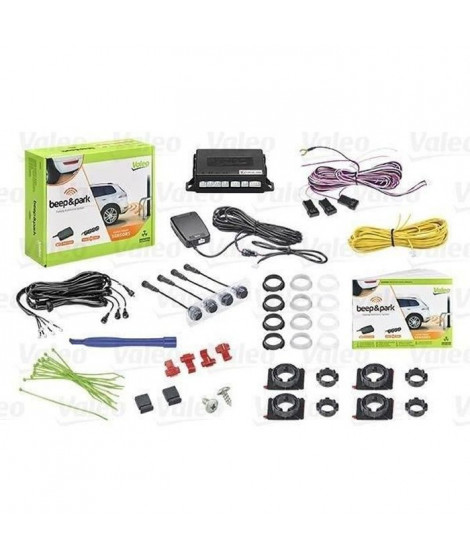 VALEO Kit radar de recul - Beep&Park - 4 capteurs en affleurement + haut parleur