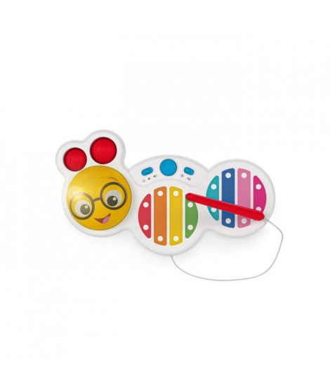 BABY EINSTEIN Xylophone avec sons et lumieres, 2 modes de jeu, 16 sons, 2 formes abatibles, contrôle volume