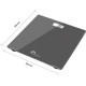 Pese-personne électronique - LITTLE BALANCE - 160 kg max - plateau verre trempé - couleur gris