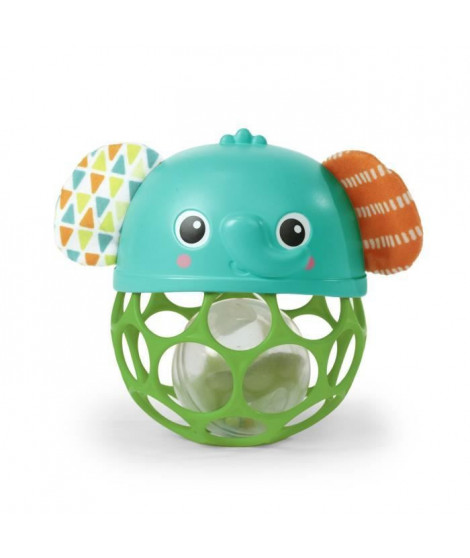 BRIGHT STARTS Jouet musical Oball, lumineux, flexible et durable, Eléphant