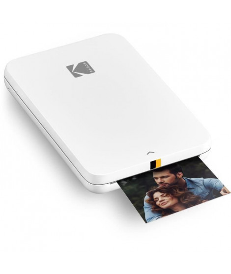 Imprimante Photo Mobile instantanée - KODAK - Step Printer Slim - Photos 5,1 x 7,6 cm Papier Zink - iOS et Android