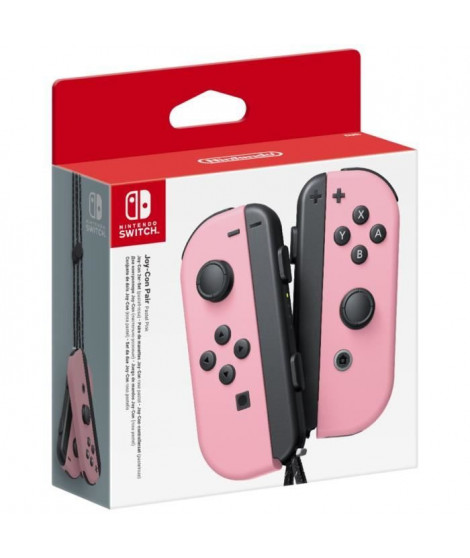 Paire de manettes Joy-Con Rose Pastel pour Nintendo Switch