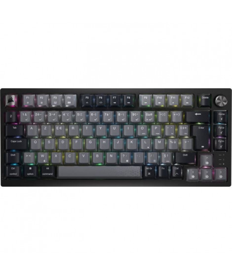 Clavier gaming mécanique sans fil - CORSAIR - K65 PLUS WIRELESS - Noir et gris