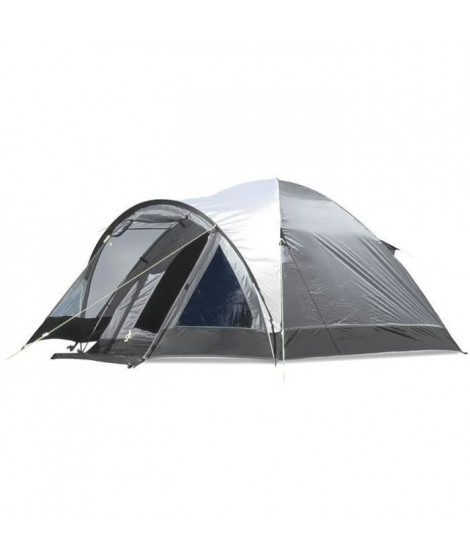 Tente de camping a arceaux - 3 places - KAMPA - Brighton 3 - Gris et noir