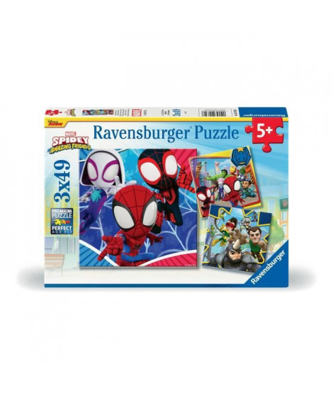 Ravensburger-SPIDERMAN-Puzzles 3x49 pieces - Spidey, le lanceur de toile-4005556057306-A partir de 5 ans