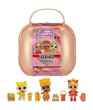 L.O.L. Surprise Loves Mini Sweet x Haribo - 3 poupées 7,5cm - Theme Haribo - Accessoires - Surprise liquide - Des 4ans