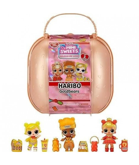 L.O.L. Surprise Loves Mini Sweet x Haribo - 3 poupées 7,5cm - Theme Haribo - Accessoires - Surprise liquide - Des 4ans