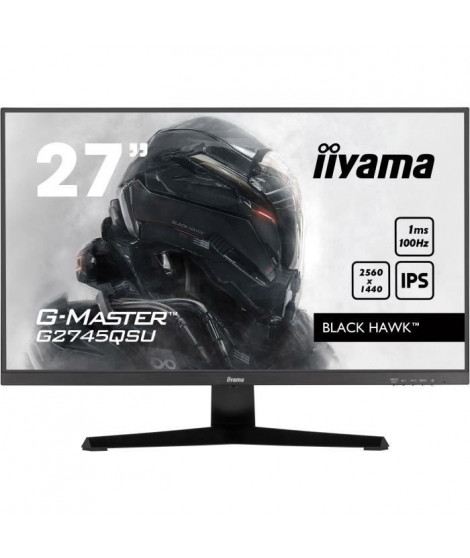 Ecran PC - IIYAMA G-MASTER G2745QSU-B1 - 27 2560x1440 - Dalle IPS - 1ms - 100Hz - HDMI / DisplayPort