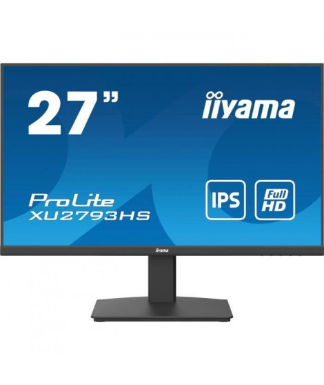 Ecran PC - IIYAMA PROLITE XU2793HS-B6 - 27 1920x1080 - Dalle IPS - 1ms - 100Hz - HDMI / DisplayPort